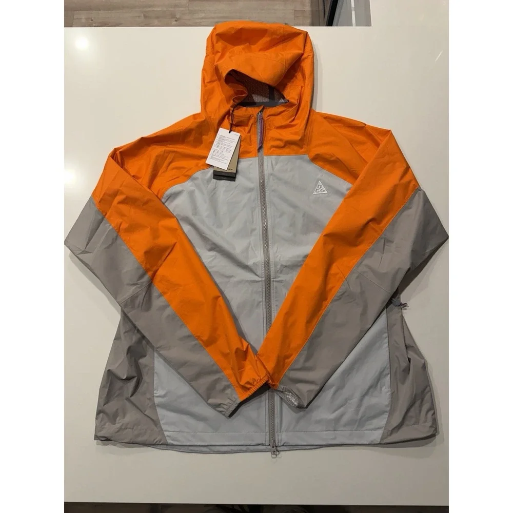 Nike ACG Phantazma Storm-FIT ADV Jacket Gray Orange IF1143-820 Mens XXL
